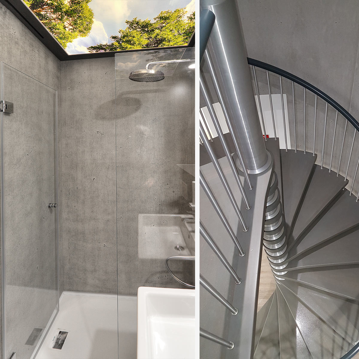 BIO-Beton-Matte - 2.600 x 1.000mm - scharfkantig